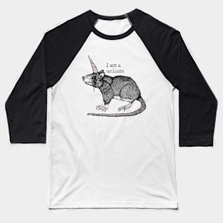 Unicorn Rat Baseball T-Shirt